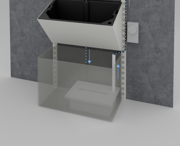 Selvvanningstank for nedgraving